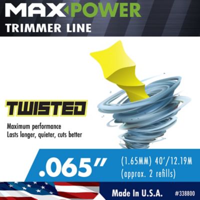 Image showing  0.065 in. x 40 ft. Commercial-Grade Twisted Trimmer Line Refills, 2-Pack
