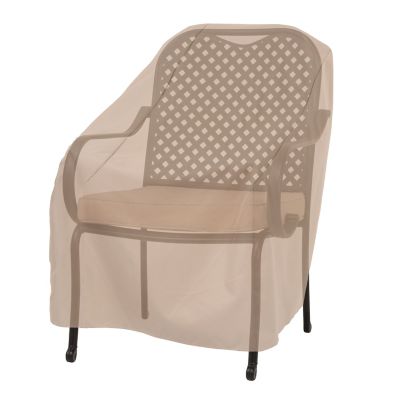 Image showing 6 th Modern Leisure Basics Patio Chair Cover, 33 in. x 34 in. x 31 in., Khaki