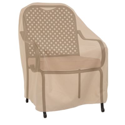 Image showing 5 th Modern Leisure Basics Patio Chair Cover, 27 in. x 34 in. x 31 in., Khaki