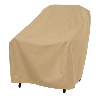 Image showing 6 th Modern Leisure Basics Patio Chair Cover, 27 in. x 34 in. x 31 in., Khaki