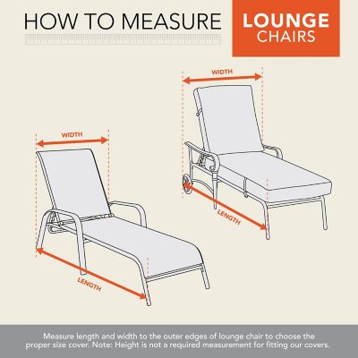 Image showing  Basics Patio Chaise Lounge Cover, 76 in. x 27 in. x 30 in., Khaki