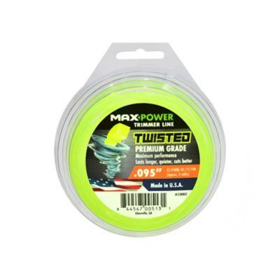 MaxPower Commercial Grade Twisted Trimmer Line, 0.095 in. x 40 ft., 2 Refills