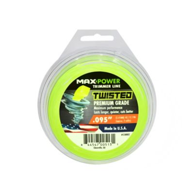 MaxPower 0.095 in. x 40 ft. Commercial-Grade Twisted Trimmer Line Refills, 2-Pack