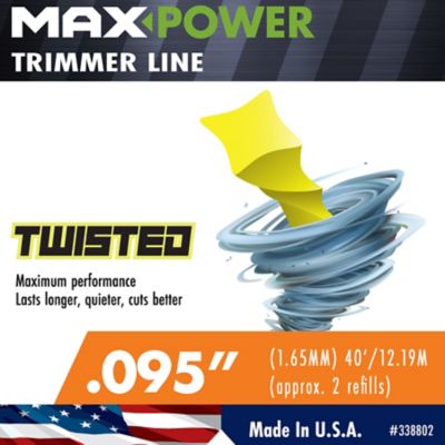 Image showing  0.095 in. x 40 ft. Commercial-Grade Twisted Trimmer Line Refills, 2-Pack