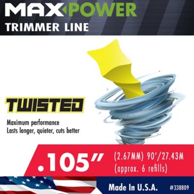 Image showing  0.105 in. x 90 ft. Commercial-Grade Twisted Trimmer Line Refills, 6-Pack