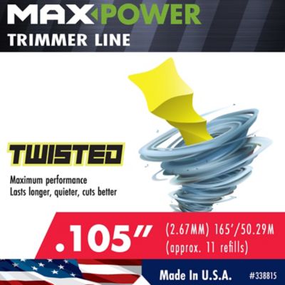 Image showing  0.105 in. x 165 ft. Line Trim Twist Trimmer Line Refills, 11-Pack