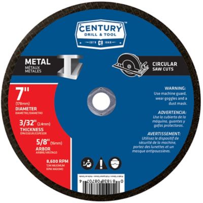 Century Drill & Tool 7-3/32 in. Abrasive Saw Blade, 5/8 in., Type 1A