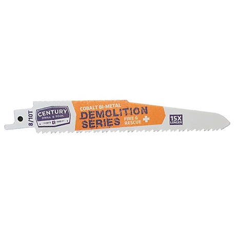 Century Drill & Tool Recip Blade 8/10T X 6 Demolition