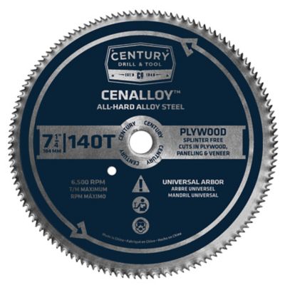 Century Drill & Tool 7-1/4 in. 140 Tooth Circular Saw Blade