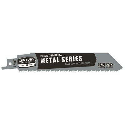 Century Drill & Tool Recip Metal Blade 8/10T6 2Pk
