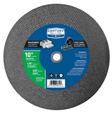 Century Drill & Tool 10-1/8 in. Abrasive Saw Blade, 5/8 in., Type 1A