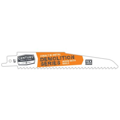 Century Drill & Tool Recip Blade 6T X 6 Demolition 2Pc