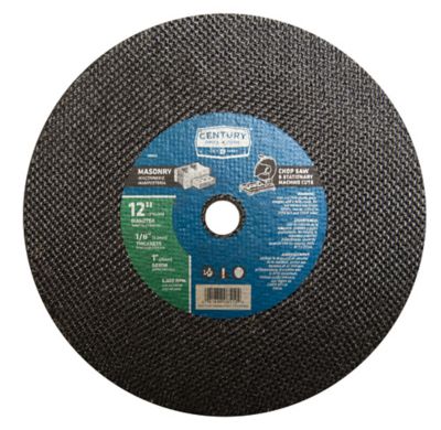Century Drill & Tool 12-1/8 in. Abrasive Saw Blade, 1 in., Type 1A