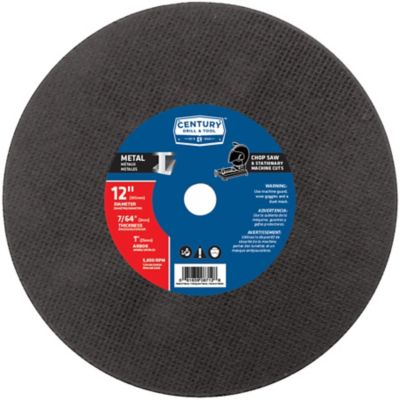 Century Drill & Tool 12-7/64 in. Abrasive Saw Blade, 1 in., 1A