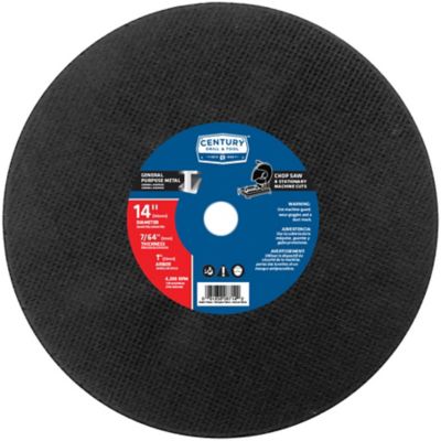 Century Drill & Tool 14-7/64 in. Abrasive Saw Blade, 1 in., Type 1A, 8714