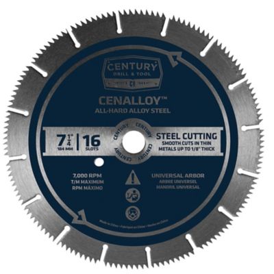 Century Drill & Tool 7-1/4 in. 16 Slot Circular Saw Blade -  8207