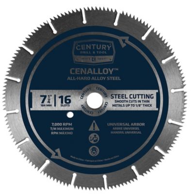 Century Drill & Tool 7-1/4 in. 16 Slot Circular Saw Blade