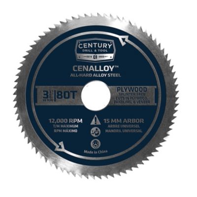 Century Drill & Tool 3-3/8 in. 80 Tooth Plywood Circular Saw Blade