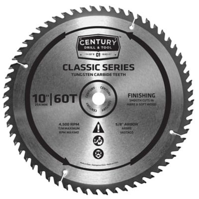 Century Drill & Tool 10 in. 60-Tooth Classic Circular Saw Blade