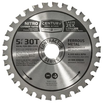 Century Drill & Tool 5-3/8 in. 30-Tooth Metal Cutting Blade