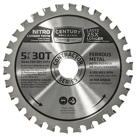 Century Drill & Tool Metal Cutting Blade 5-3/8 30T