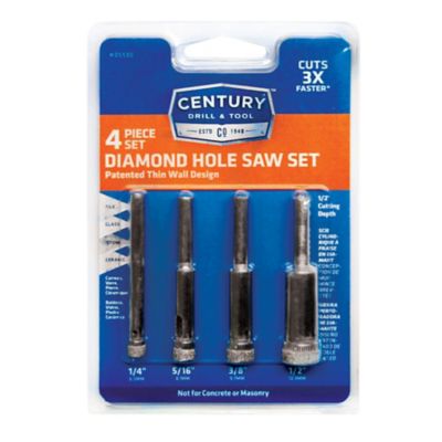 Image showing  Assorted Hole Saw Set, Diamond, 4 pc. Set