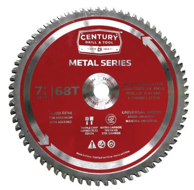 Century Drill & Tool Metal Cutting Blade 7-1/4 68T
