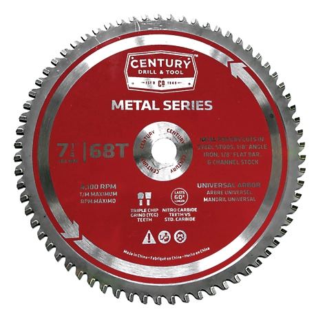 Century Drill & Tool Metal Cutting Blade 7-1/4 68T