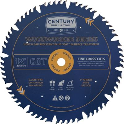Century Drill & Tool 12 in. 60 Tooth Wood Working Cutting Saw Blade