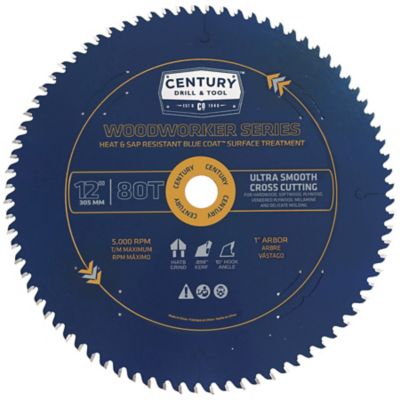 Century Drill & Tool 12 in. 80 Tooth Wood Working Cutting Saw Blade