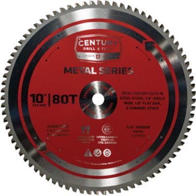 Century Drill & Tool 10 in. 80-Tooth Metal Cutting Blade