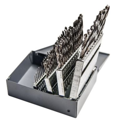 Century Drill & Tool Number 1 to 60 High Speed Steel Brite Drill Bit Set