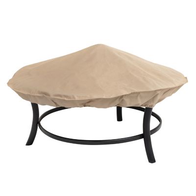 Image showing 8 th Modern Leisure Basics Round Patio Fire Pit Cover, 36 in. Diameter x 4 in., Khaki
