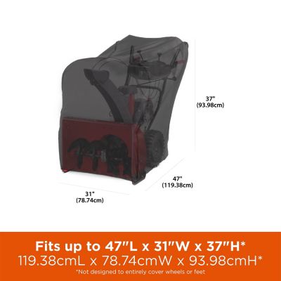 Image showing  Chalet 2-Stage Snowblower Cover, 47 in. x 31 in. x 37 in., Black