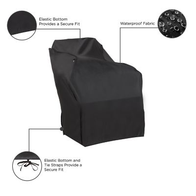 Image showing  Chalet 2-Stage Snowblower Cover, 47 in. x 31 in. x 37 in., Black
