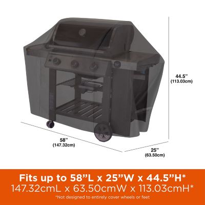 Image showing  Chalet 58 in. Grill Cover, 58 in.L x 25 in.W x 44.5 in.H, Black