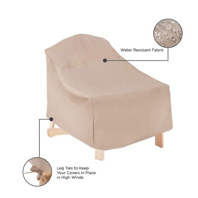 Image showing  Chalet Patio Adirondack Chair Cover, 31.5 in. x 33.5 in. x 36 in., Beige