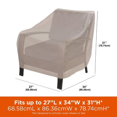 Image showing  Chalet Patio Chair Cover, 27 in. x 34 in. x 31 in., Beige