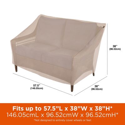 Image showing  Chalet Patio Loveseat Cover, 57.5 in. x 38 in. x 38 in., Beige