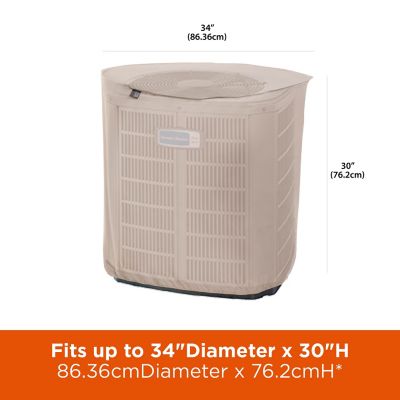 Image showing  Chalet Round Air Conditioner Cover, 34 in. Diameter x 30 in., Beige