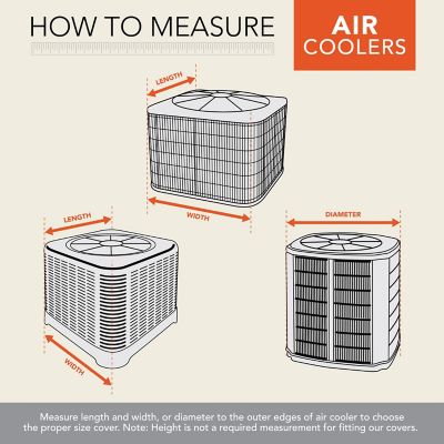 Image showing  Chalet Round Air Conditioner Cover, 34 in. Diameter x 30 in., Beige