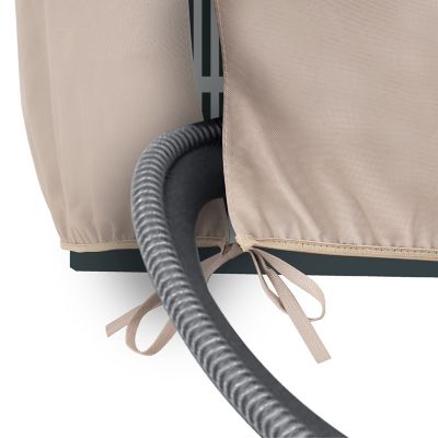 Image showing 5 th Modern Leisure Chalet Round Air Conditioner Cover, 34 in. Diameter x 30 in., Beige