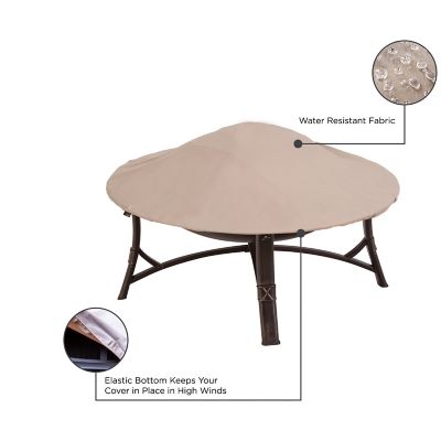 Image showing  Chalet Round Patio Fire Pit Cover, 44 in. Diameter x 3 in., Beige