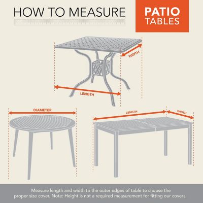 Image showing  Chalet Round Patio Dining Table Cover, 50 in. Diameter x 25 in., Beige