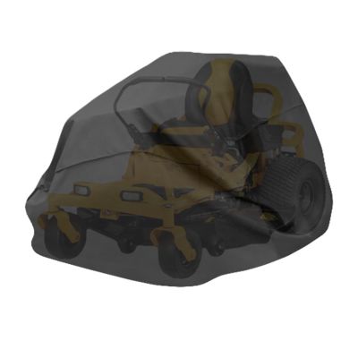 Image showing  Chalet Zero-Turn and Riding Lawn Mower Cover, Fits Decks up to 62 in., 82 in. x 50 in. x 47 in., Black