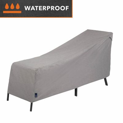 Modern Leisure Garrison Patio Chaise Lounge Cover, Waterproof, 65 in.L x 28 in.W x 29 in.H, Granite, 3006