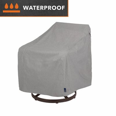 Modern Leisure Garrison Patio Swivel Lounge Chair Cover, Waterproof, 37.5 in.L x 39.25 in.W x 38.5 in.H, Granite, 2997