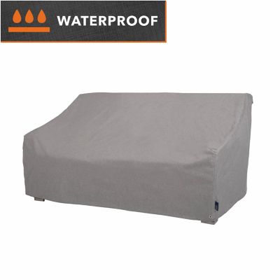 Modern Leisure Garrison Waterproof Patio Loveseat Cover, 66 in. x 40 in. x 39 in., Heather Gray, 3010