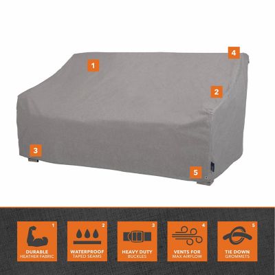 Image showing  Garrison Waterproof Patio Loveseat Cover, 66 in. x 40 in. x 39 in., Heather Gray, 3010