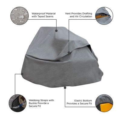 Image showing  Garrison Zero-Turn & Riding Lawnmower Cover, Waterproof, Decks Up to 62 in., 82 in. x 50 in. x 47 in., Granite